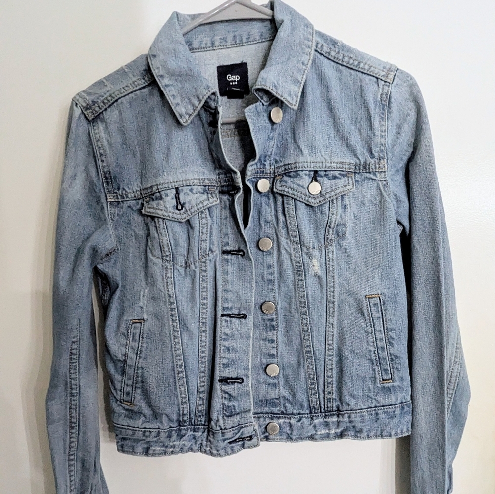 Gap Distressed Jean Jacket